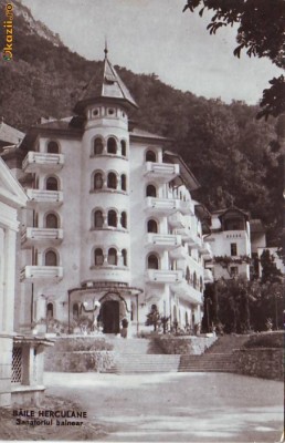 R-8540 BAILE HERCULANE-Sanatoriul balnear, CIRCULAT 1959 foto