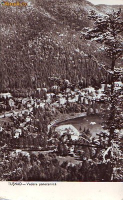R-8577 TUSNAD-Vedere panoramica, CIRCULAT 1962 foto