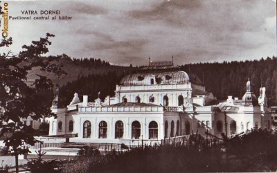 R-8602 VATRA DORNEI-Pavilionul central al bailor, 1960 foto