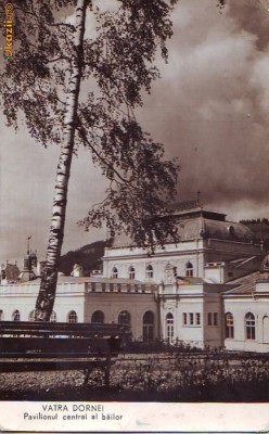 R-8630 VATRA DORNEI-Pavilionul central al bailor, 1961 foto