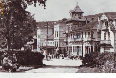 R-8659 BORSEC-Vedere din statiune, CIRCULAT 1964 foto
