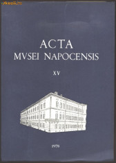 Carte voluminoasa ACTA MVSEI NAPOCENSIS nr XV 1978 ,712 pagini foto