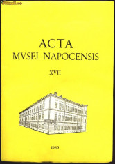 Carte uriasa ACTA MVSEI NAPOCENSIS nr XVII 1980 ,918 pagini foto