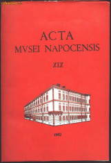 Carte voluminoasa ACTA MVSEI NAPOCENSIS nr XIX 1982,792 pag foto