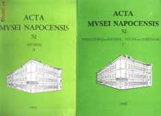 2 carti ACTA MVSEI NAPOCENSIS nr 32 I+II, 1995-96,1547 pag foto