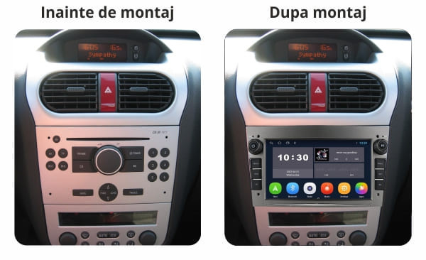 Navigatie dedicata cu Android Opel Corsa C 2000 - 2006, gri inchis, 1GB RAM,  | Okazii.ro