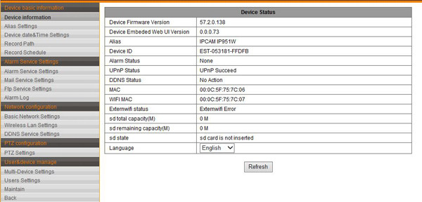 status dispozitiv