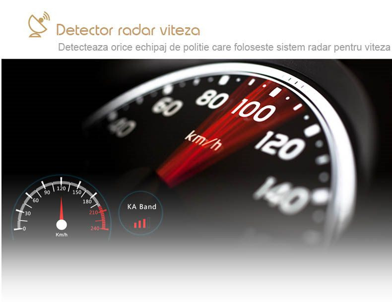 detector de radar auto cu dvr si gps