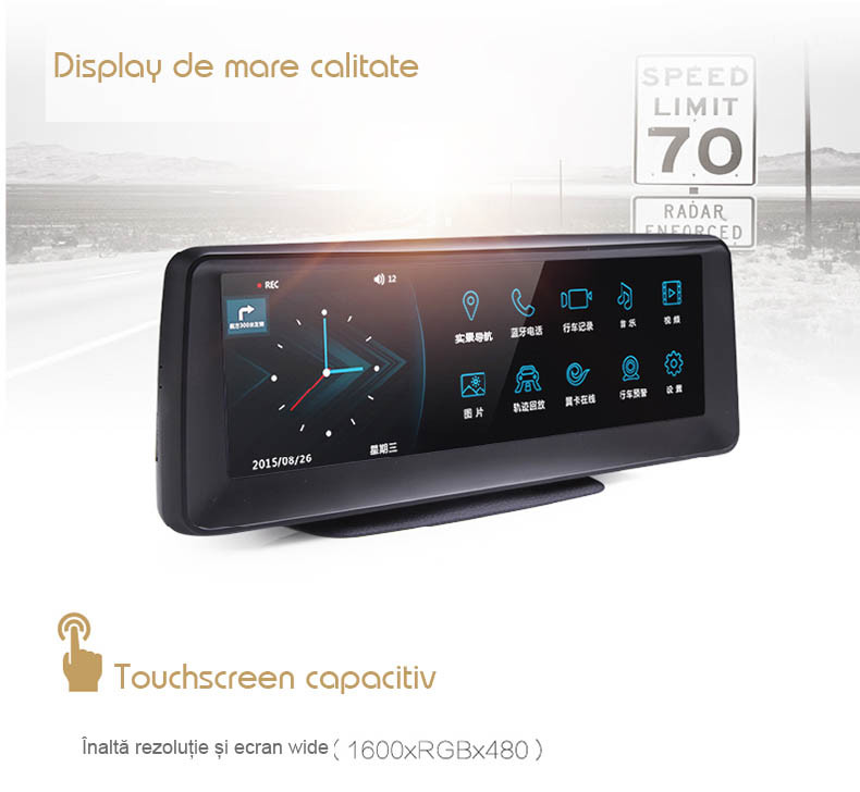 ecran de 8 inch cu dvr