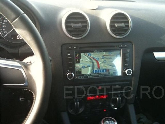 dvd auto cu gps dynavin instalat in audi a3