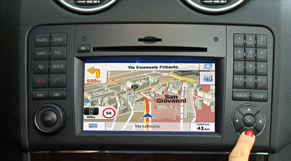 navigatie auto prin gps pentru mercedes ntg 2.5