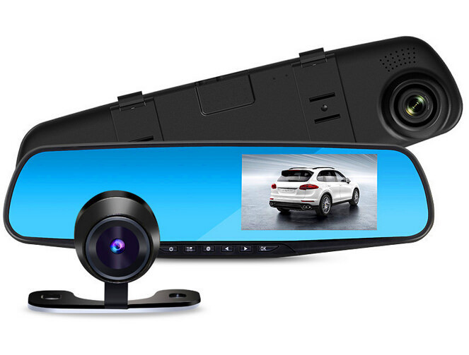 monitor oglinda/A20E/camera dvr auto inregistrare trafic cu camera spate