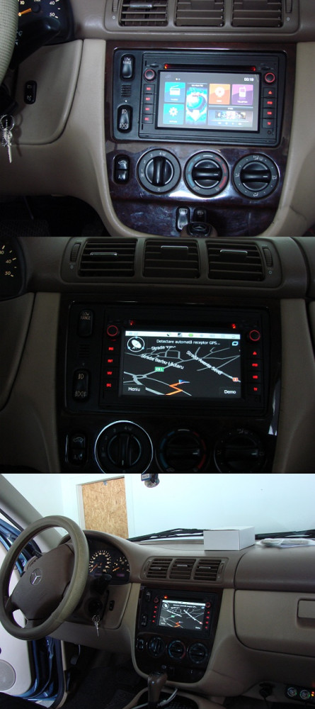 navigatie cu dvd auto si gps mercedes ml w210 w163 dynavin