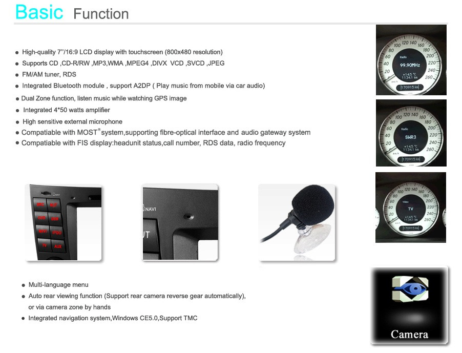 tuner tv digital navigatie mercedes clasa e w211