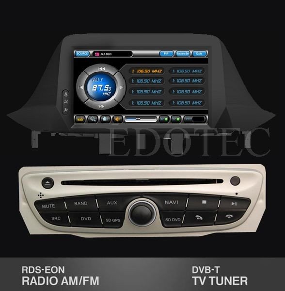 radio tuner dvd auto renault fluence