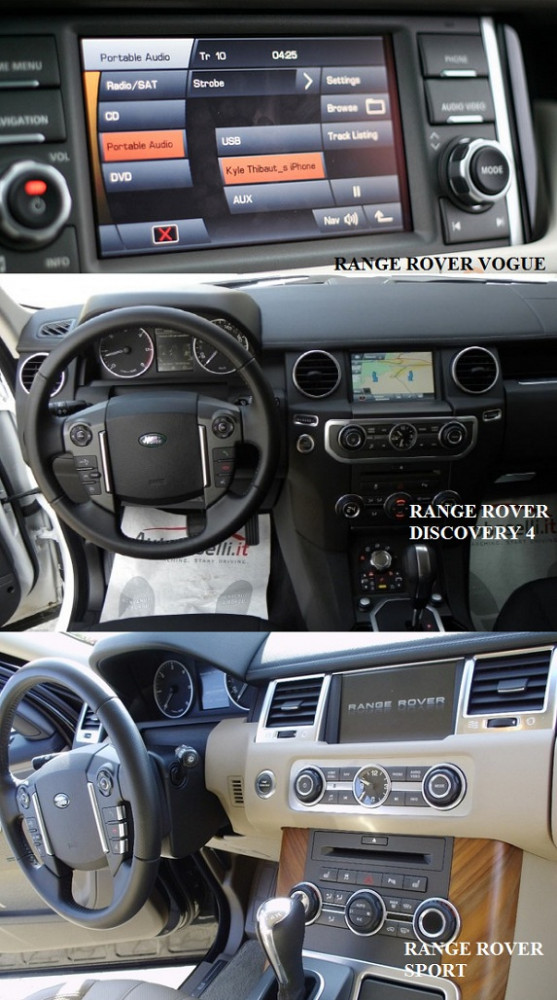 compatibilitate interfata video range rover 2010 2011