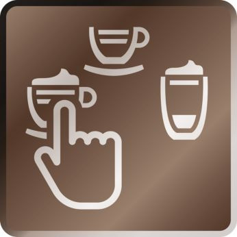 Prin simpla atingere a unui buton, poti prepara o multitudine de specialitati de cafea