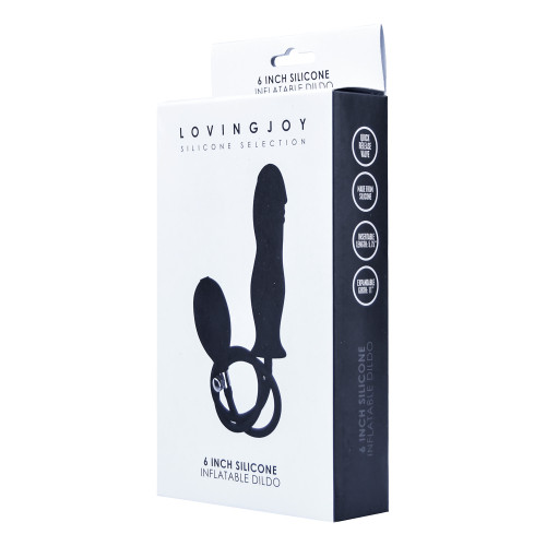 Dildouri anale - Loving Joy Dildo Gonflabil din Silicon 15 cm | Okazii.ro