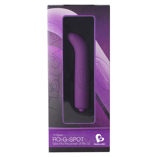 Rocks Off RO 120mm Punctul G Vibrator cu 10 Viteze - culoare Violet Inchis