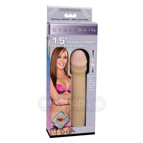 Cyberskin Transformator Extensie pentru Penis 4cm