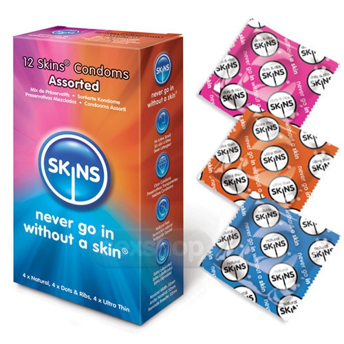 Skins Asortate Prezervative - 12 bucati