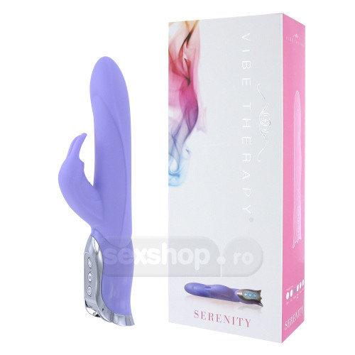 Vibe Therapy Liniste Iepuras Vibrator din Silicon cu 7 Functii Violet