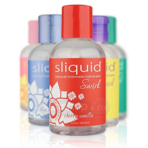 Sliquid Natural Rasucire Lubrifiant cu Aroma - aroma Vanilie cu Cirese