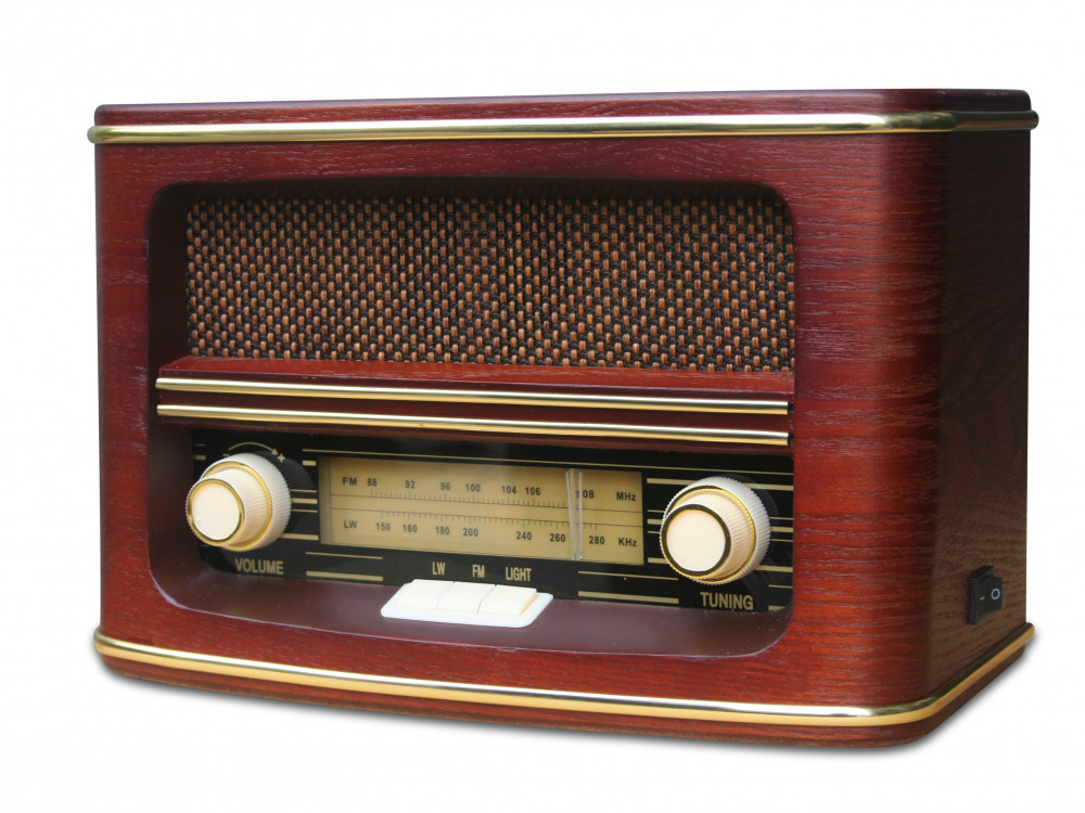 Radio retro vintage, carcasa lemn, putere 9W, CR 1103 | arhiva Okazii.ro