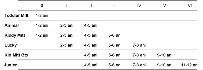 Tabel masuri manusi Level copii