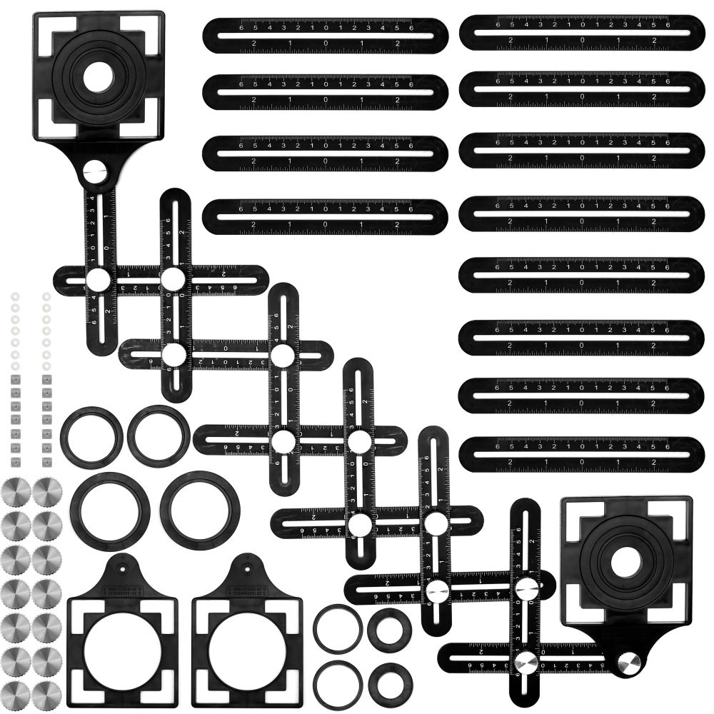 Instrument de masurat unghiuri sablonare gauri 17 elemente TA4105 |  Okazii.ro