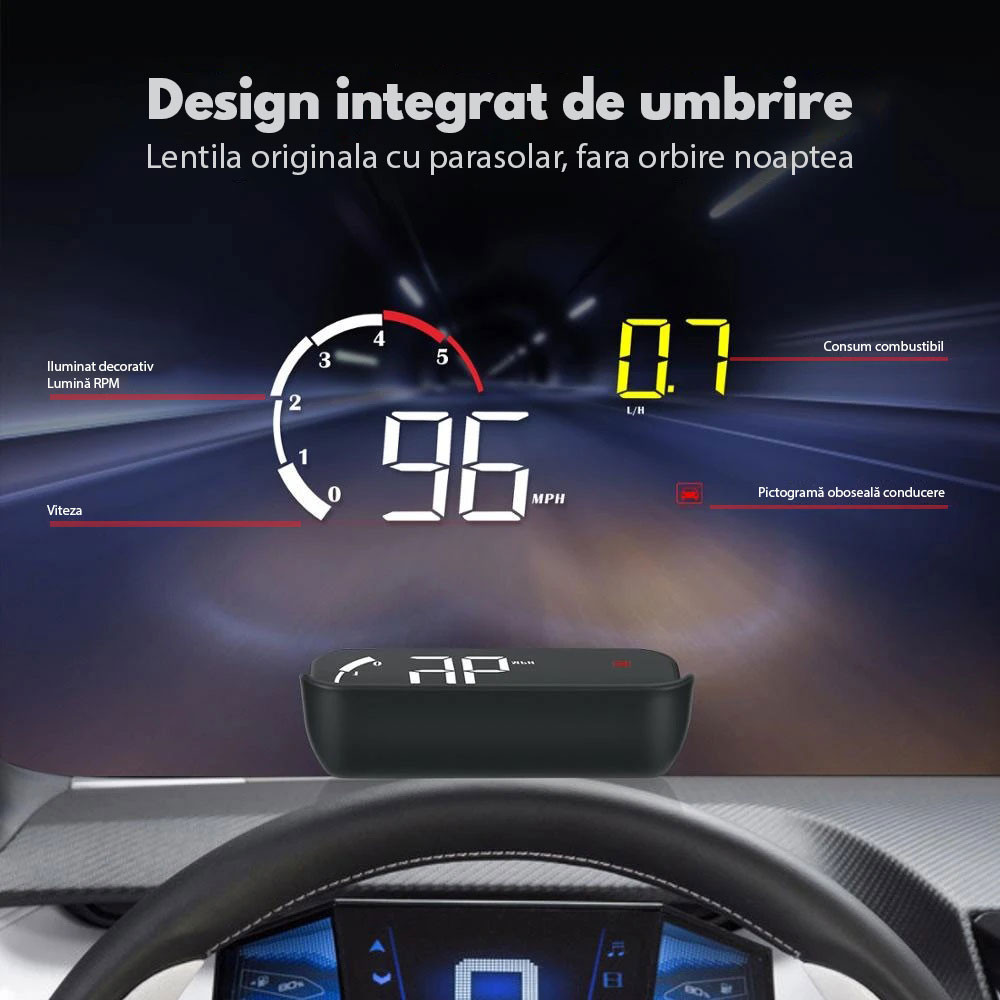 Proiector informatii de bord pe parbriz, Head Up Display Techstar? OBD ...