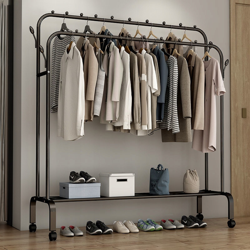 Suport pentru umerase si pantofi, AT PERFORMANCE®, 150 x 110 x 57 cm, Alb - Organizatoare imbracaminte si incaltaminte - atMag.ro