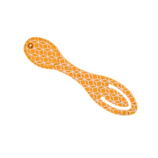 Lampa de carte flexibila Orange Geometrical, TG by AleXer, 8190094, Plastic, Portocaliu, saculet si lupa incluse