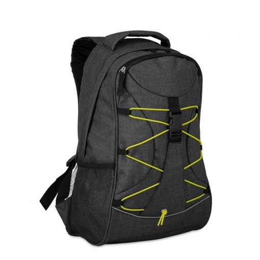 Rucsac cu accesorii luminoase, 600D poliester, Everestus, RU23, verde, saculet de calatorie si eticheta bagaj incluse