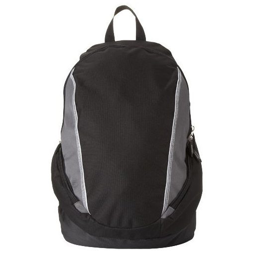 Rucsac Laptop, Everestus, BE, 15.4 inch, 600D poliester si 300D ripstop poliester, negru, gri, saculet si eticheta bagaj incluse