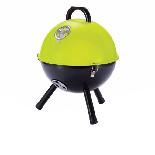 Gratar de gradina 12 inch, cu maner, Everestus, BE, fier, verde, saculet de calatorie inclus