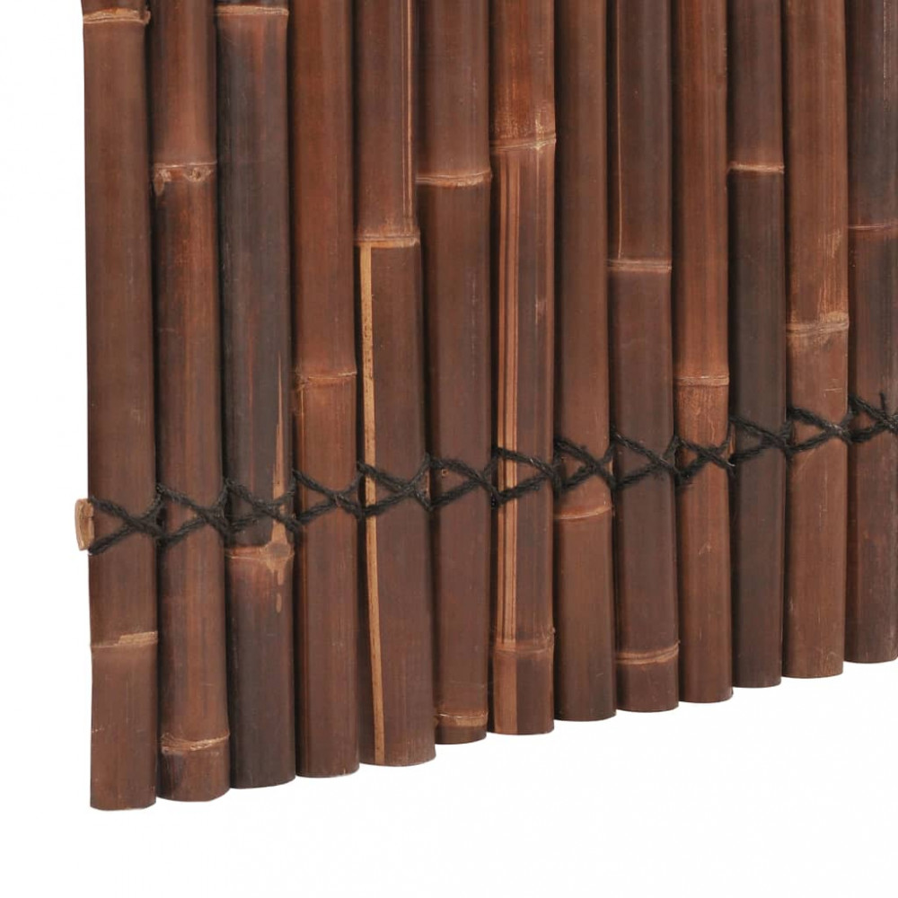  Panou gard de gradina, maro inchis, 170x125 cm, bambus