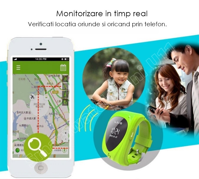 Smartwatch iUni U11 cu GPS si Telefon SIM-5