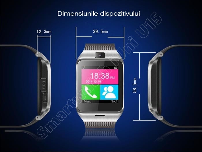 Smartwatch cu telefon iUni U15 A+ -2