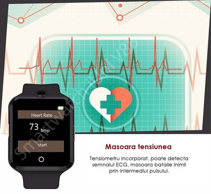 Ceas Smartwatch cu Telefon iUni V88 bluetooth-8