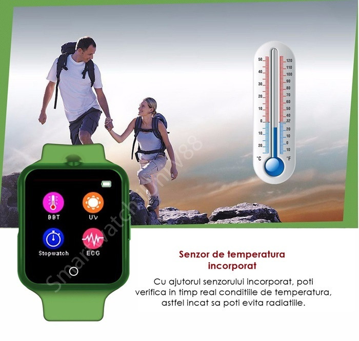 Ceas Smartwatch cu Telefon iUni V88 bluetooth-12