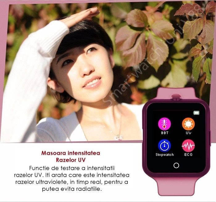 Ceas Smartwatch cu Telefon iUni V88 bluetooth-14