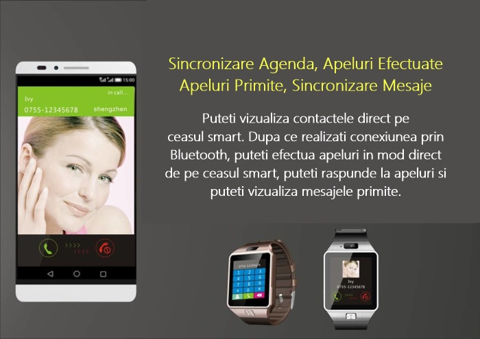 DZ09 Smartwatch telefon-2