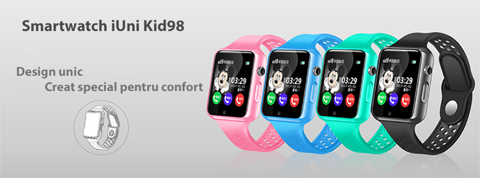 Smartwatch iUni Kid98 cu telefon si camera