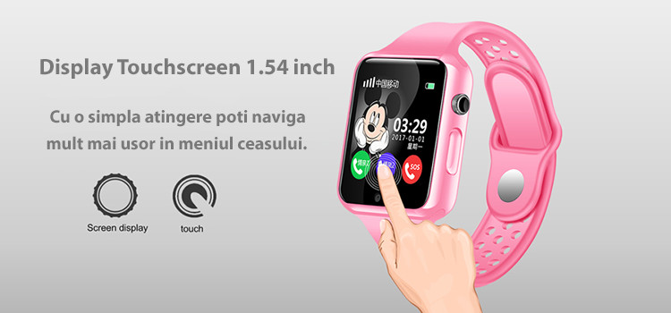 Smartwatch iUni Kid98 cu telefon si camera-4