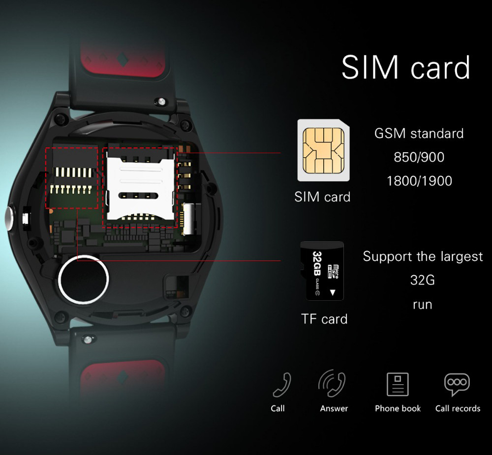 Ceas Smartwatch cu Telefon iUni V9 Plus, Touchscreen, Camera 2MP- 5