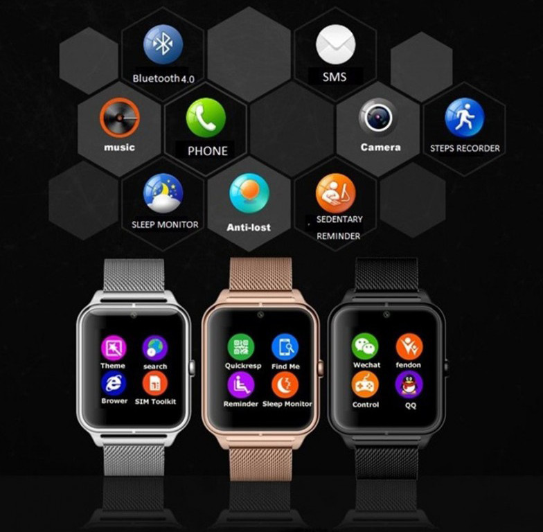 Ceas Smartwatch metalic cu Telefon iUni Z60-5