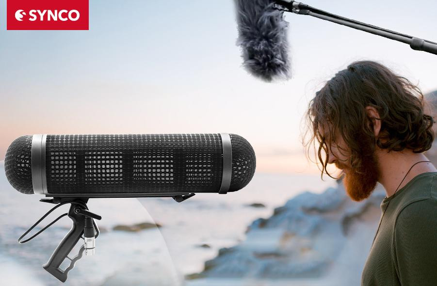Protectie anti-vant si anti-soc pentru microfon Wind-KT8 SYNCO, compatibil  cu microfoane tip Shotgun, Negru | Okazii.ro