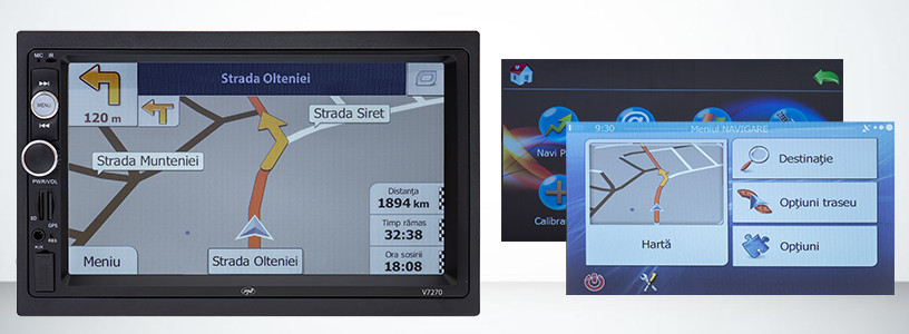 PNI V7270 2 DIN cu gps