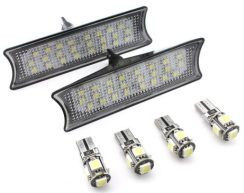 Kit dedicat cu leduri pentru plafoniera fata BMW E90, E91, E92 Culoare: alb Continut pachet: -2 x Plafoniera led -4 x led T10 5 smd canbus Garantie 6 luni COD: BTLL-072